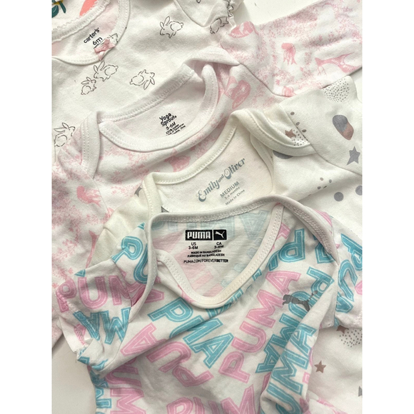 Baby Girls 3-6 Month Onsies Bodysuits Lot of 5 - Picture 2 of 9